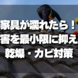 【緊急】雨漏りで家具が濡れたら！被害を最小限に抑える乾燥・カビ対策と必ず確認すべき補償手続き