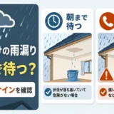 大雨の日だけ雨漏りする時に朝まで待つか判断する緊急度のサムネイル