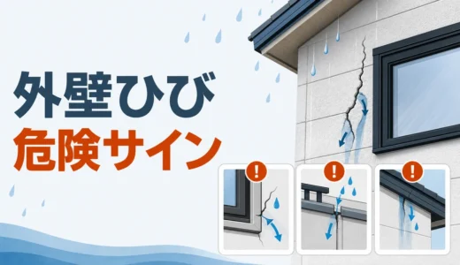 外壁のひび割れは雨漏りのサイン？放置前の確認順と相談目安