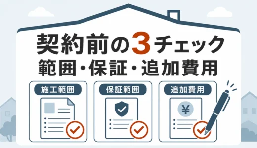 屋根修理の契約前チェック｜範囲・保証・追加費用の見方