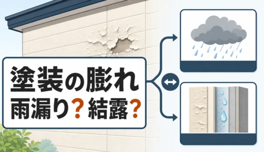 外壁塗装の膨れ・剥がれは雨漏り？壁内結露との見分け方と確認順