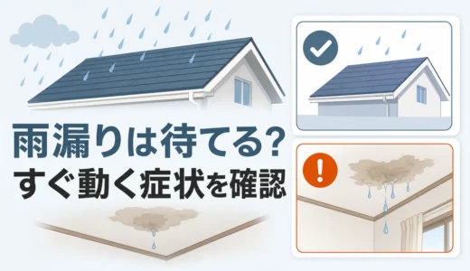 雨漏りはリフォームまで待てる？先送りできる条件とすぐ動く症状