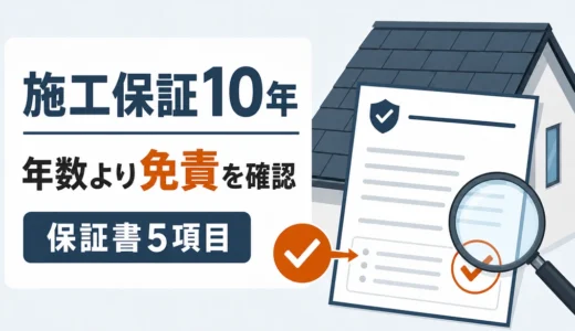屋根修理の施工保証10年とは？免責条件と保証書の確認ポイント