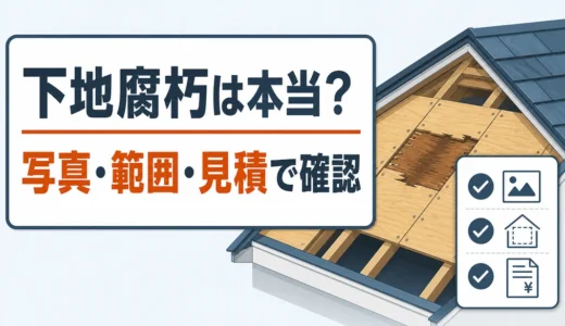 『解体したら下地が腐っていた』は本当？写真・見積で確かめる方法