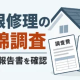 屋根修理の石綿調査で見積と結果報告書を確認するサムネイル